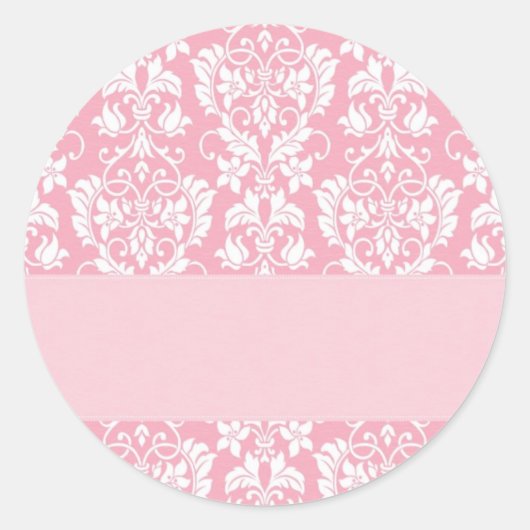 ヴィンテージインスパイアダマスク縁どカズマイズ ラウンドシール (正面)
