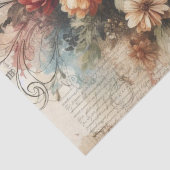 ヴィンテージインスパイアデカップフローラティッシュペーパー 薄葉紙 (詳細)