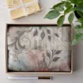 ヴィンテージインスパイアデカップフローラティッシュペーパー 薄葉紙 (ギフト)