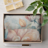 ヴィンテージインスパイアパステルピーチウォーターカラーデクページ 薄葉紙 (ギフト)