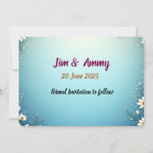 ヴィンテージインスパイアビーチ日付の保存 セーブザデート (裏面)