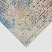 ヴィンテージインスパイアフランスのパステルブルーティッシュ紙 薄葉紙 (詳細)