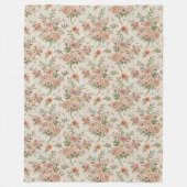 ヴィンテージインスパイアフローラウォームアンドリトリートスタイリッシュホテル フリースブランケット (正面)