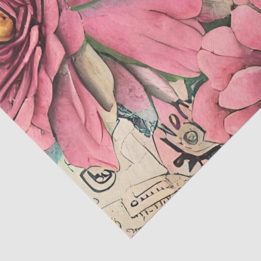 ヴィンテージインスパイアフローラ切り離しティッシュペーパー 薄葉紙 (詳細)