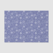 ヴィンテージインスパイアブルー&ホワイトフローラティッシュペーパー 薄葉紙 (正面)