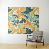 ヴィンテージインスパイアペイズリーリーフパターン(1) タペストリー (インサイチュ(横))