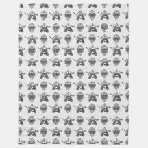 ヴィンテージインスパイアホッケーゴアリーとマスクパターン