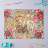 ヴィンテージインスパイアラオン&レッドローゼズデクページ 薄葉紙 (クラフト)