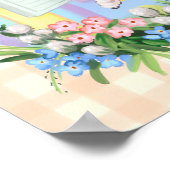 ヴィンテージインスパイアラムinイースターエッグアートプリント ポスター (角)