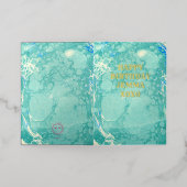ヴィンテージインスパイア付き付きグリーティングカスタムカード 箔シーズンカード (外側レイダウン)