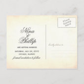 ヴィンテージインスパイア保存日 案内ポストカード (裏面)