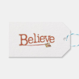 ヴィンテージインスパイア信じ魅力的・休日ラベル ギフトタグ