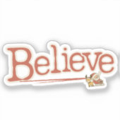 ヴィンテージインスパイア信じ、懐かしい休日 シール (正面)