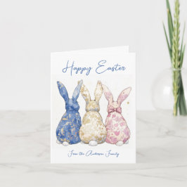 ヴィンテージインスパイア可愛いコケフローライースターバニー シーズンカード