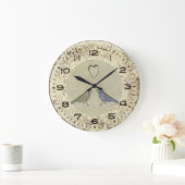 ヴィンテージインスパイア可愛い愛鳥壁時計 ラージ壁時計 (ホーム)