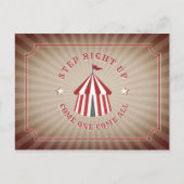 ヴィンテージインスパイア回路誕生日 インビテーションポストカード (正面)