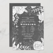 ヴィンテージインスパイア庭園の結婚式 招待状 (正面/裏面)