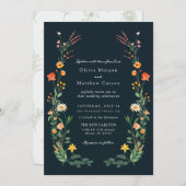 ヴィンテージインスパイア庭園の結婚式 招待状 (正面/裏面)