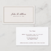 ヴィンテージインスパイア弁護士名刺 名刺 (正面/裏面)