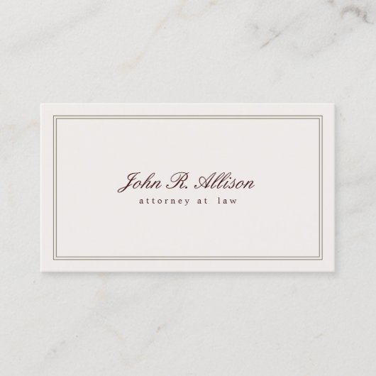 ヴィンテージインスパイア弁護士名刺 名刺 (正面)