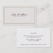 ヴィンテージインスパイア弁護士名刺 名刺 (正面/裏面)