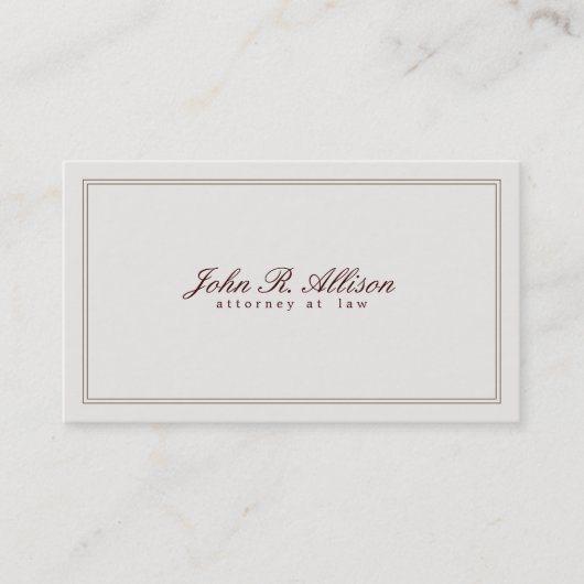 ヴィンテージインスパイア弁護士名刺 名刺 (正面)