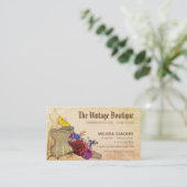 ヴィンテージインスパイア手作り裁縫素朴ゴシック 名刺 (スタンド正面)