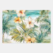 ヴィンテージインスパイア海花模様 ラッピングペーパーシート (正面3)