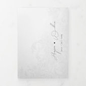 ヴィンテージインスパイア演劇三つ結婚折 三つ折り招待状 (カバー)