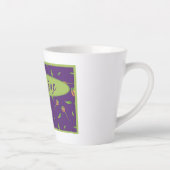 ヴィンテージインスパイア紫フローララテマグカップ カフェラテマグ (右)