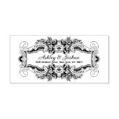 ヴィンテージインスパイア装飾フローラ差出人住所 セルフインキングスタンプ (デザイン)