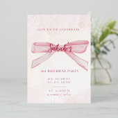 ヴィンテージインスパイア誕生日招待状 | エレガントと 箔招待状 (立ち正面)