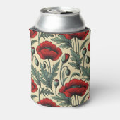 ヴィンテージインスパイア赤ケシ柄 缶クーラー (缶裏面)