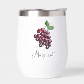 ヴィンテージインスパイア赤ワイン葡萄の手描き (左面)