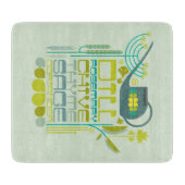 ヴィンテージインスパイア，キッチンガーデン，ハーブ， カッティングボード (正面)