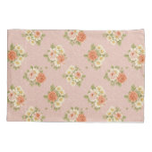 ヴィンテージインスパイア・バラ・デイジー 枕カバー (裏面)