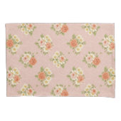 ヴィンテージインスパイア・バラ・デイジー 枕カバー (正面)