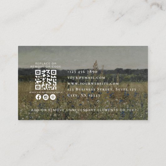 ヴィンテージインスパイア、qrコードイベント計画 名刺 (裏面)