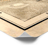 ヴィンテージインスブルックオーストリアの地図（1922年） ポスター (角)