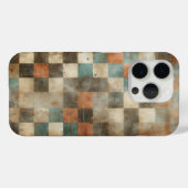 ヴィンテージインダストリアルさびチェック柄スマホケース Case-Mate iPhoneケース (裏面 (横))