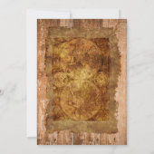 ヴィンテージインダストリアル スチームパンク 誓いの更新 招待状 (裏面)