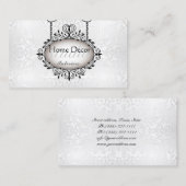 ヴィンテージインテリアスタジオパールオーナメントカード 名刺 (正面/裏面)