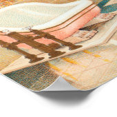 ヴィンテージインテリアデザインイラストレーションポスター ポスター (角)