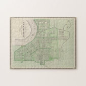 ヴィンテージインディアナの地図（1876年） ジグソーパズル (横)