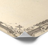 ヴィンテージインディアナの地図（1876年） ポスター (角)