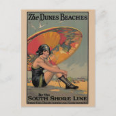 ヴィンテージインディアナデュネス州パークトラベル ポストカード (正面)