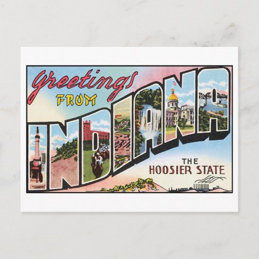 ヴィンテージインディアナポストカード ポストカード (正面)