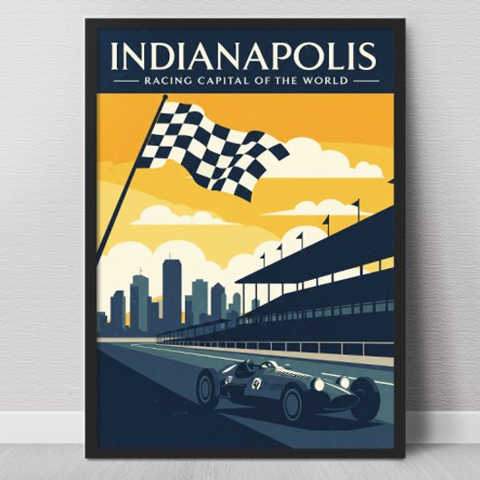 ヴィンテージインディアナポリス ポスター
