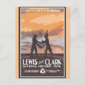 ヴィンテージインディアナ国立歴史道旅行 ポストカード (正面)