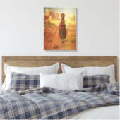 ヴィンテージインディアンウォーターキャリアバイEWロリンズ キャンバスプリント (インサイチュ (寝室))